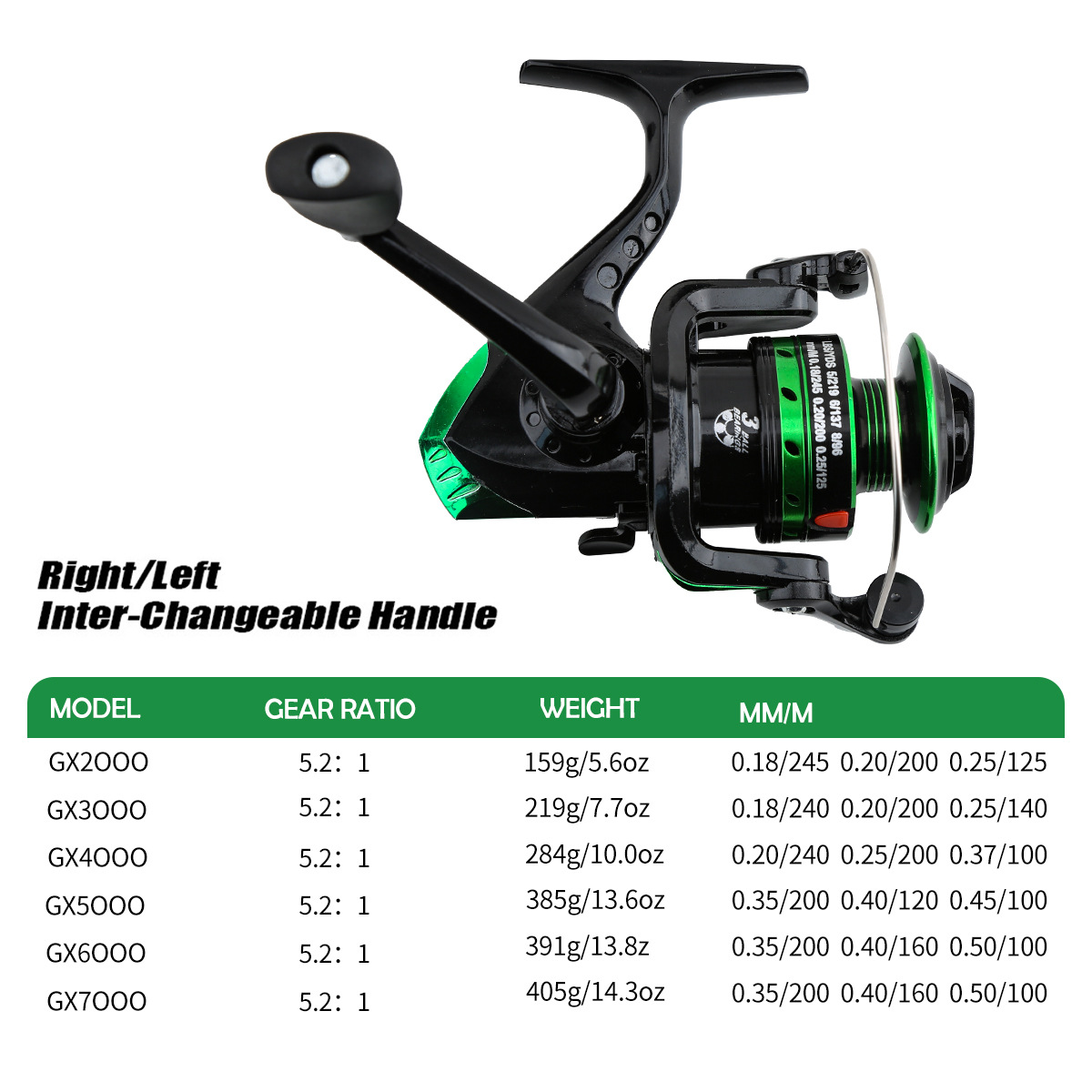 Surf Reel - Metal İplik Makarası 5.2:1 Dişli Oranı