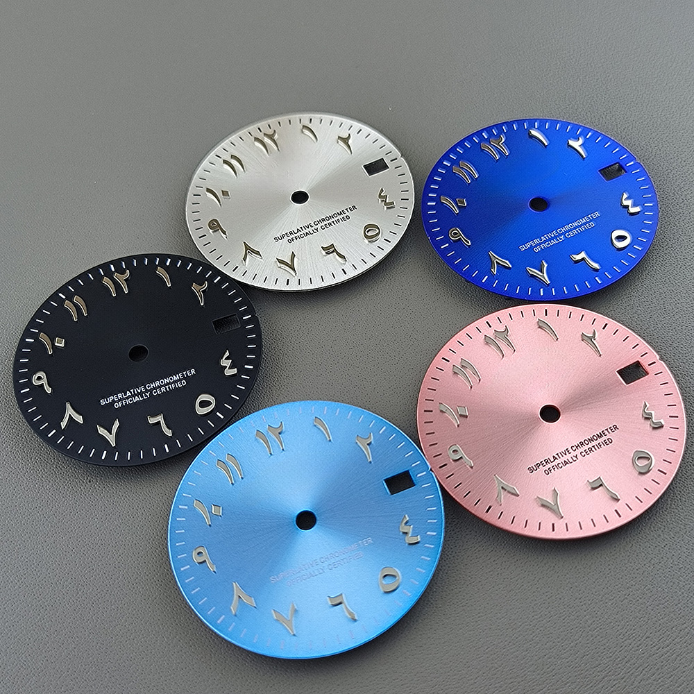 Reel Case - Yüksek kaliteli NH35 kadranı, pembe, mavi,