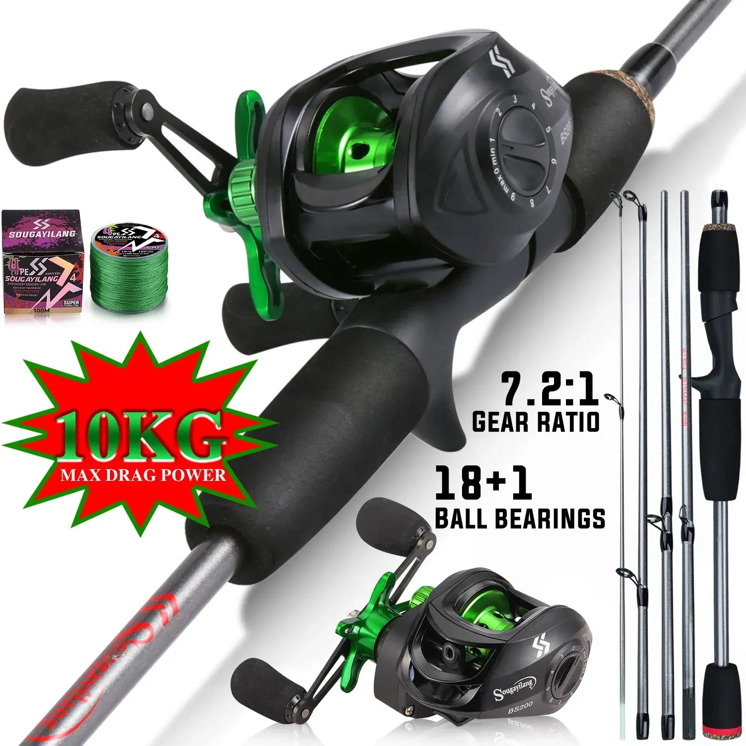 Sougayilang Olta Combo 1.7 m K - Spincast Reel incelemesi ve fiyatı